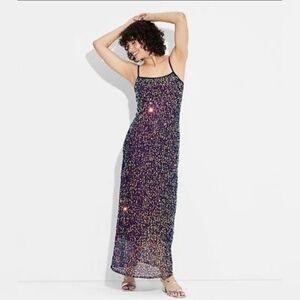 Wild Fable Multicolor Sequin Dress